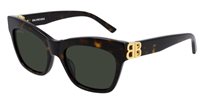 Occhiali da sole Balenciaga Donna BB0132S002 HAVANA GOLD GREEN53 - BB0132S002 HAVANA GOLD GREEN53